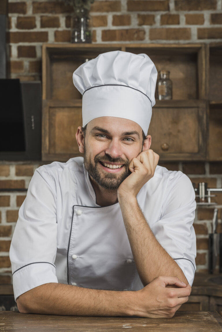 Happy Professional Male Chef Looking Camera